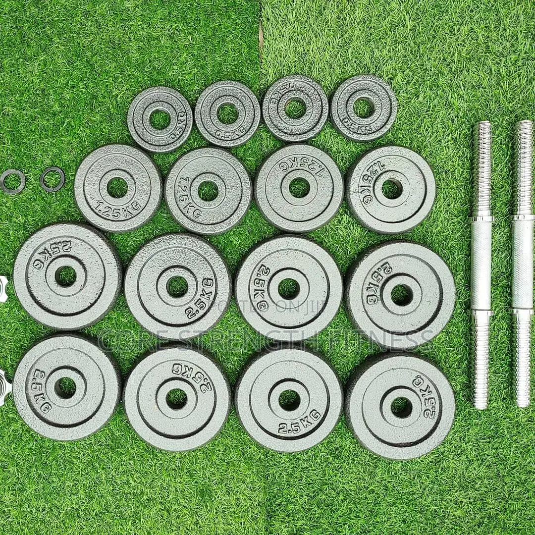 Pair of 15kg Adjustable Dumbbell Set (30kg Total Weights)