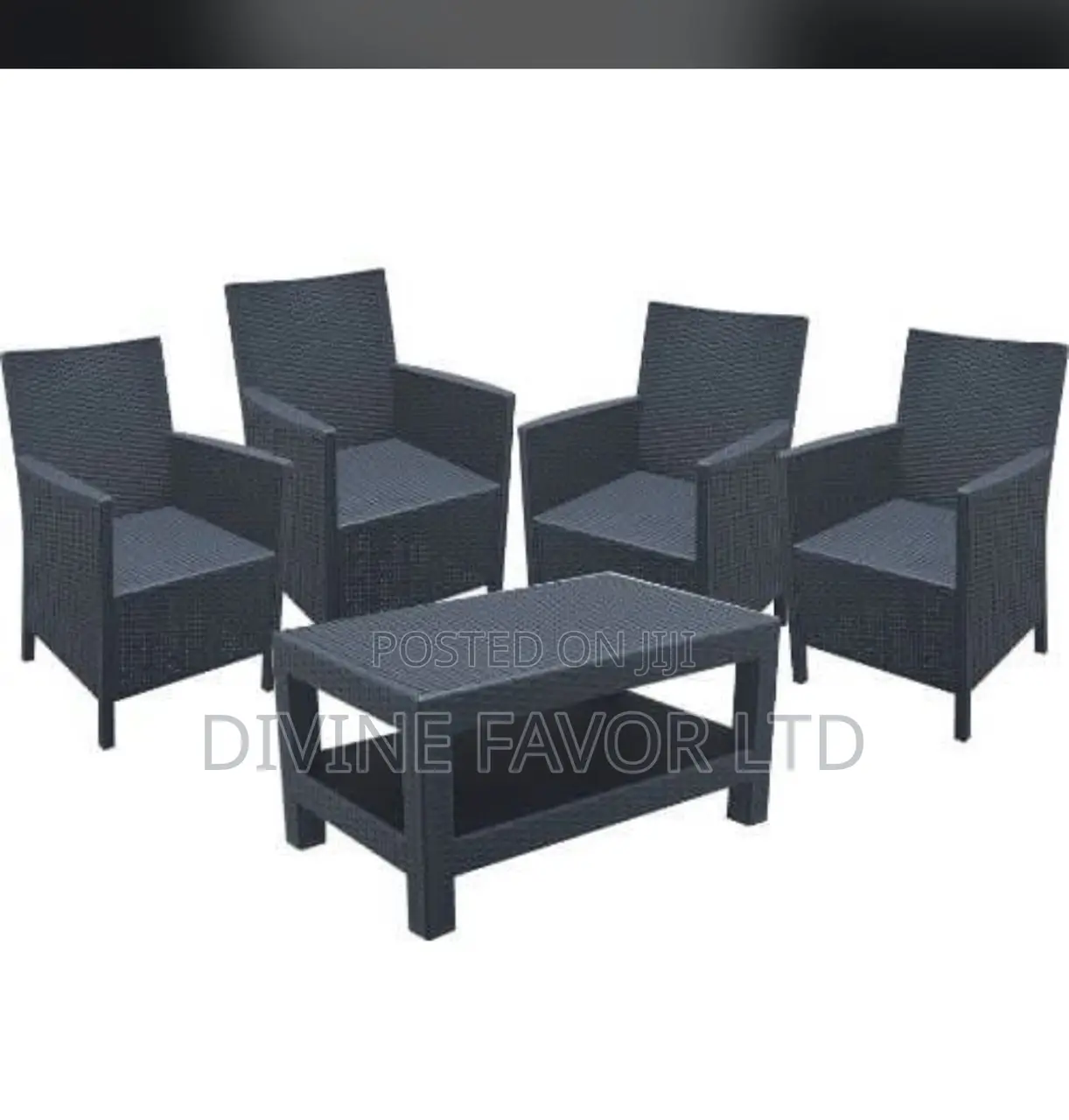Strong Table and 4 Chairs for Restaurants and Gardens.