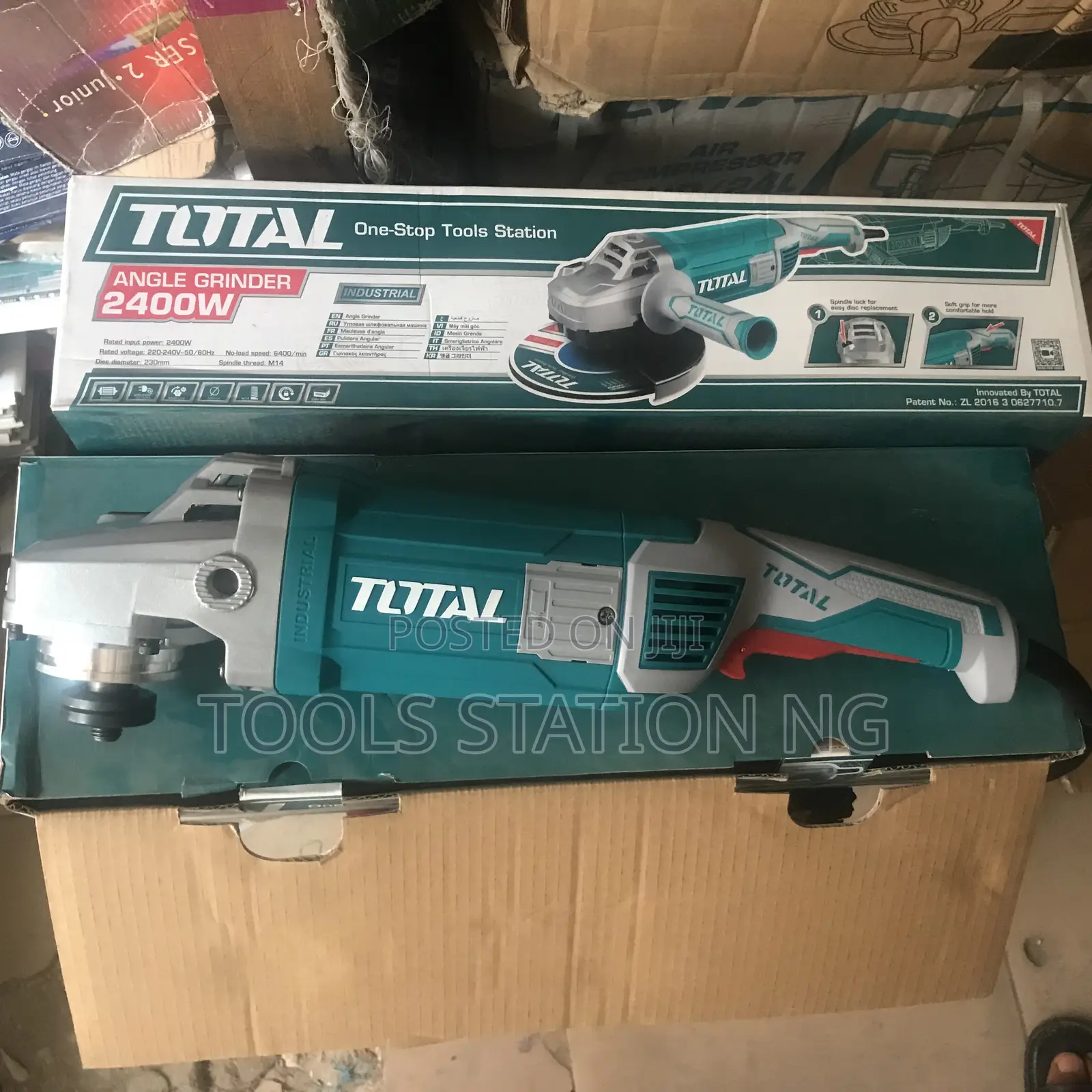 Total 2400w Industrial Angle Grinder