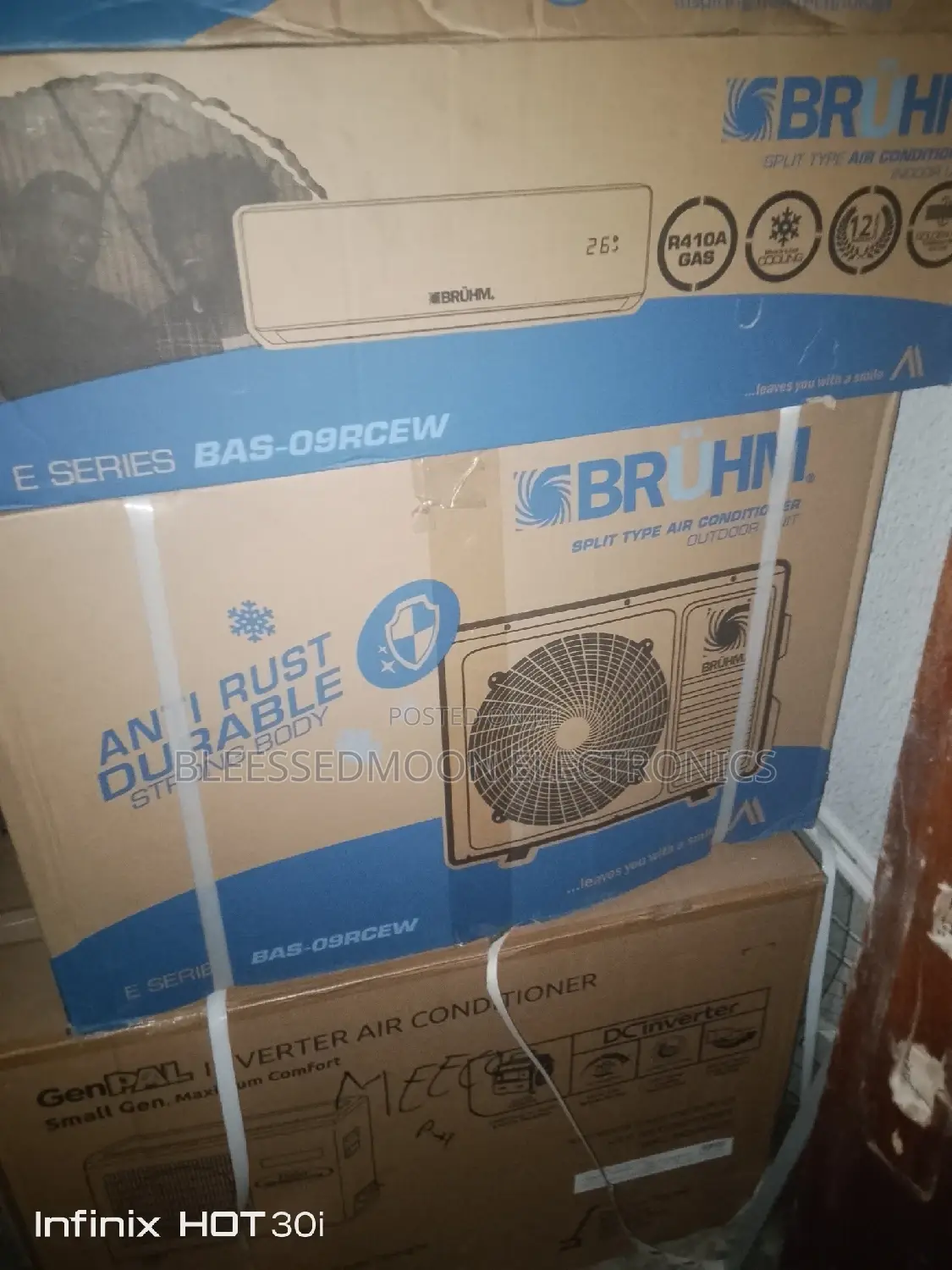 Bruhm Split Unit Air Conditioner Cooper Condenser 5 Yrs W