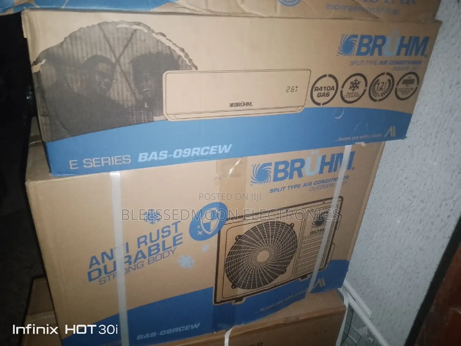 Bruhm Split Unit Air Conditioner Cooper Condenser 5 Yrs W