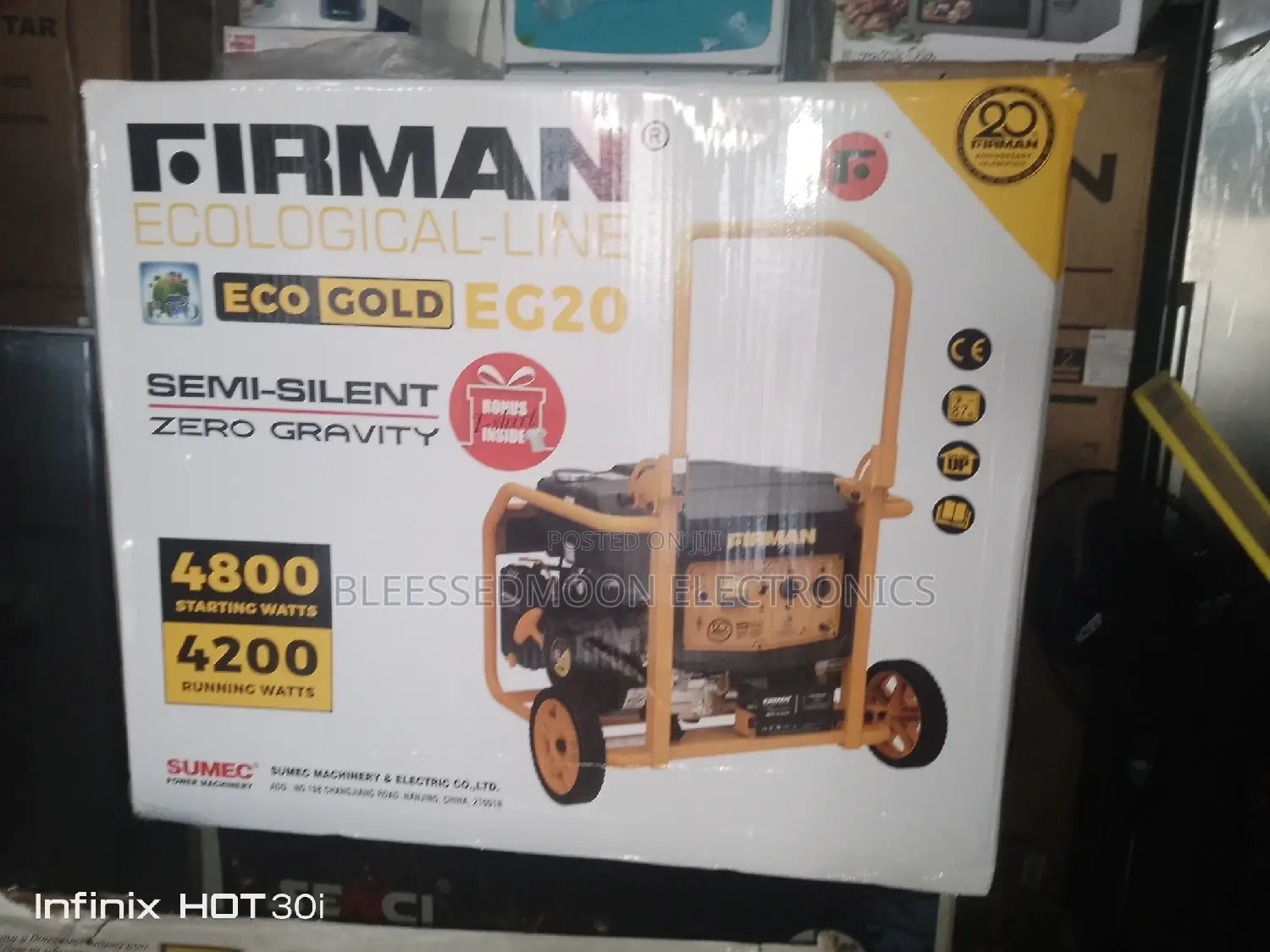 Sumec Firman ECO GOLD Cooper Coil Generator 2 Years Warranty