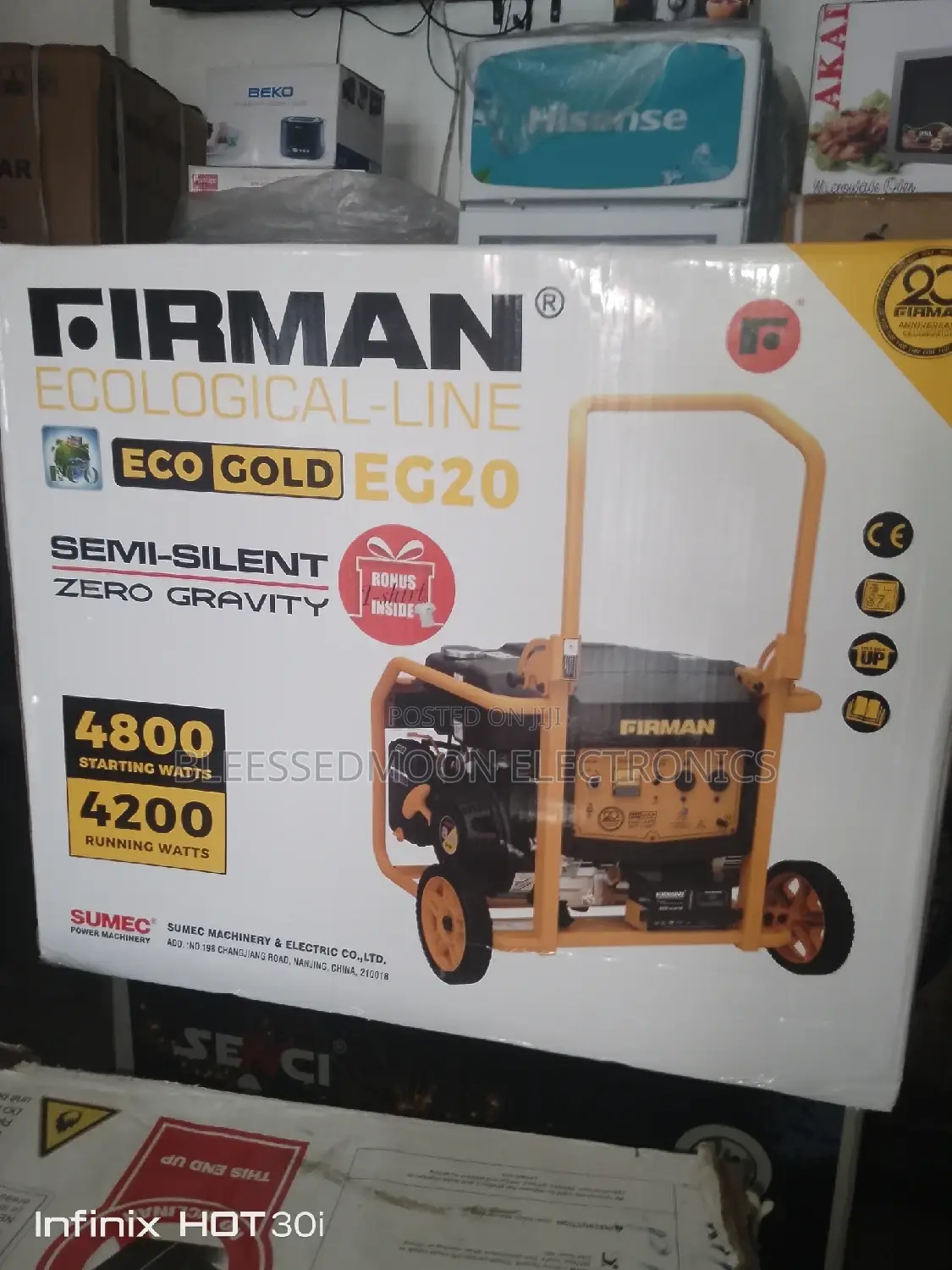 Sumec Firman ECO GOLD Cooper Coil Generator 2 Years Warranty