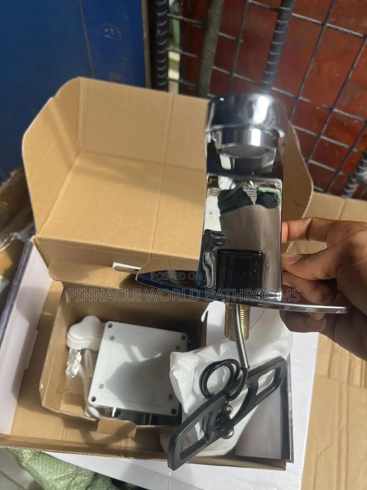 Electric and Battey Single Sensor Basin Tap