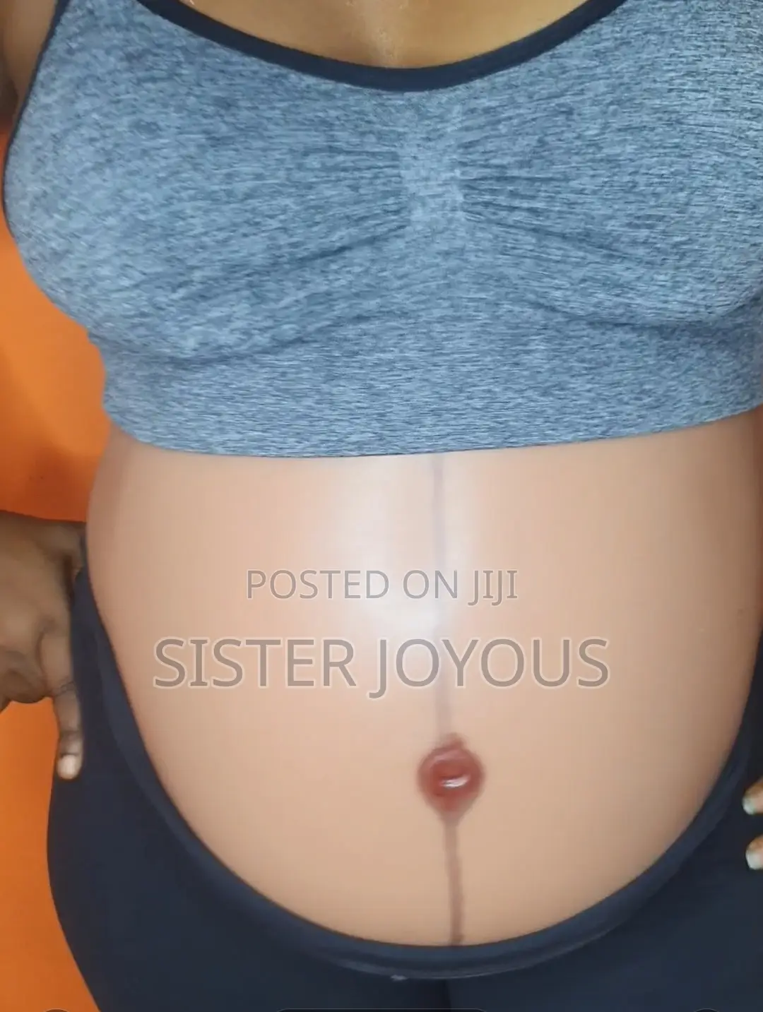 Up Close Front View, Full Waist Customized Silicone Belly