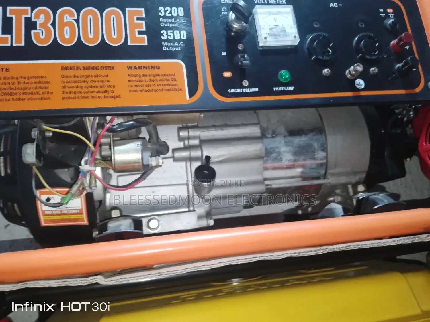 Lutian Copper Coil Generator 3.5kva 2 Years Warranty