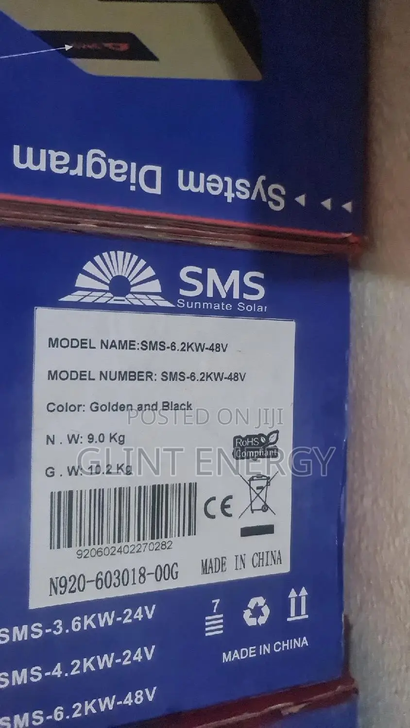 6.2kva 48v SMS Hybrid Inverter
