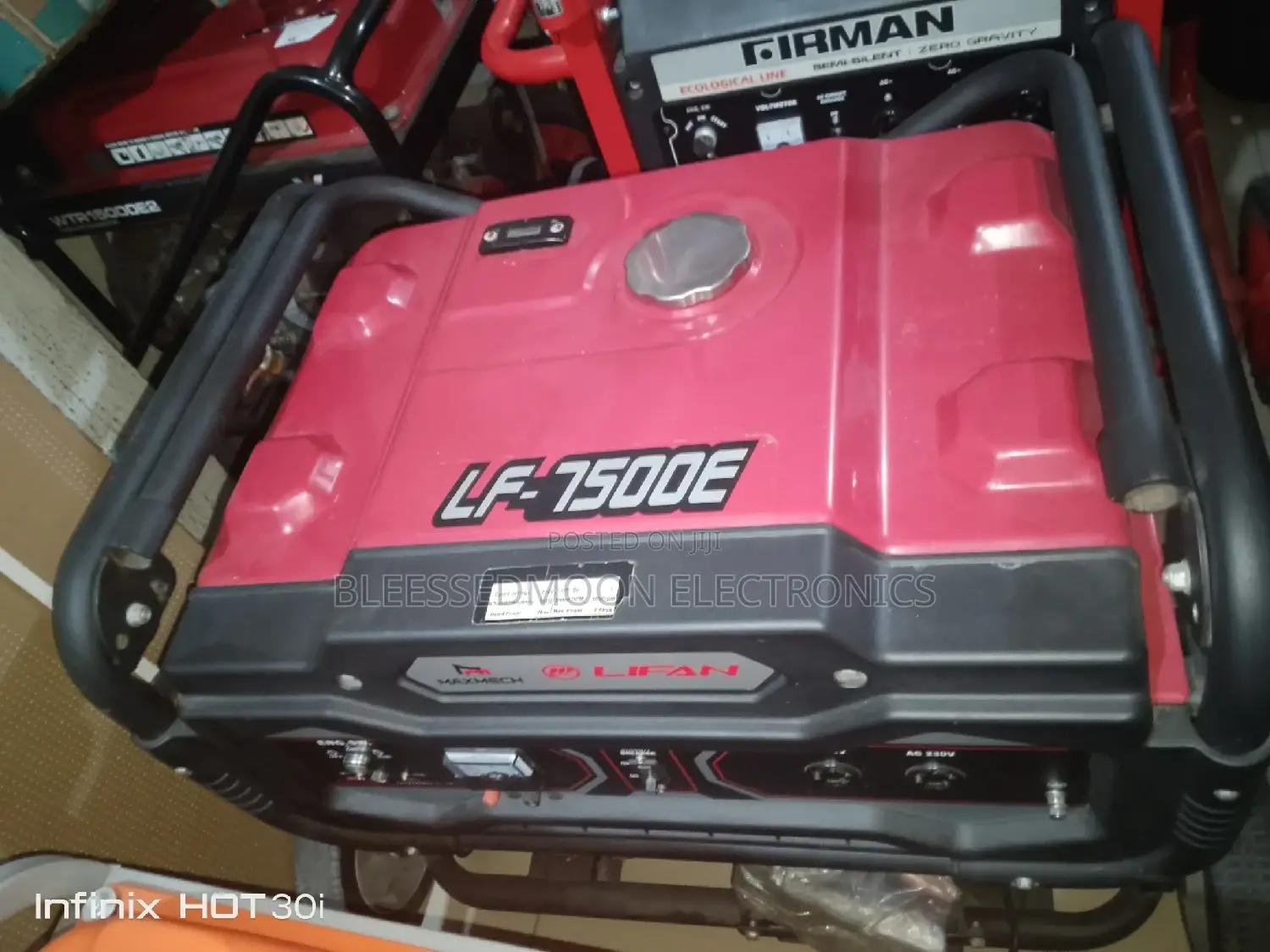 Maxmech Lifan Cooper Coil Generator LF-7500E Model 2 Years W