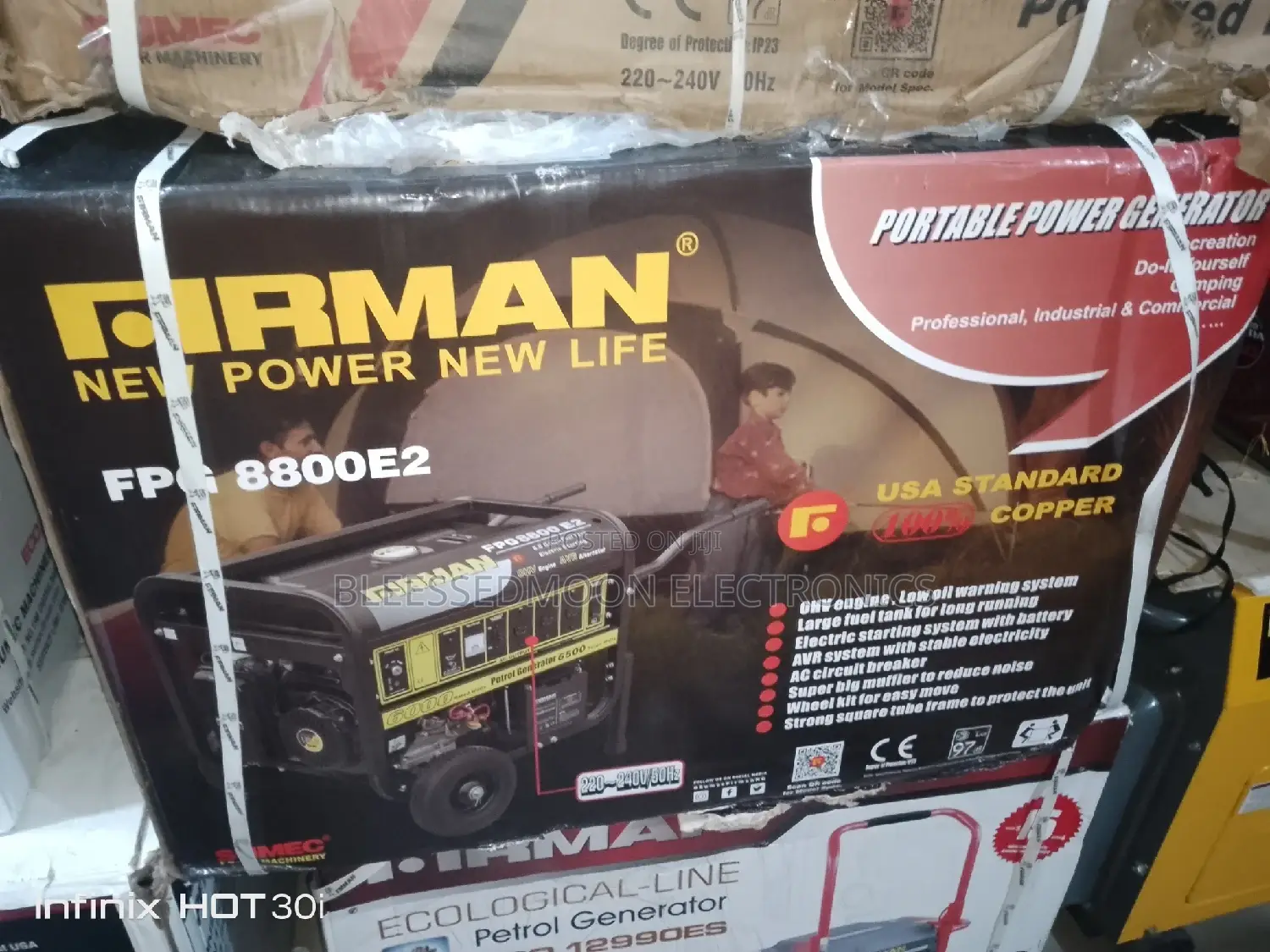 Firman Cooper Coil Generator Model Fpg8800e2 10.5kva