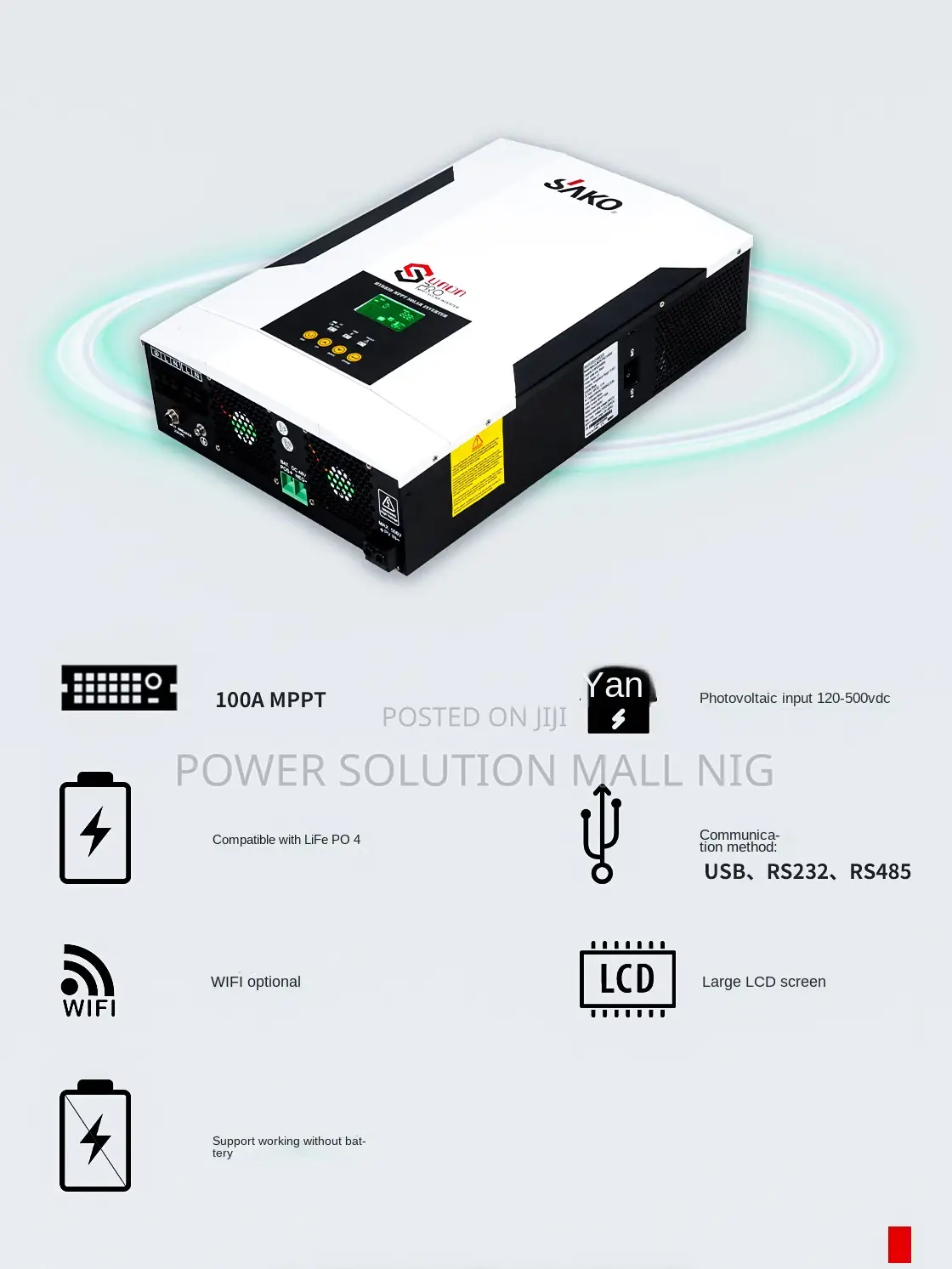 5kw Sako Hybrid MPPT Solar Inverter