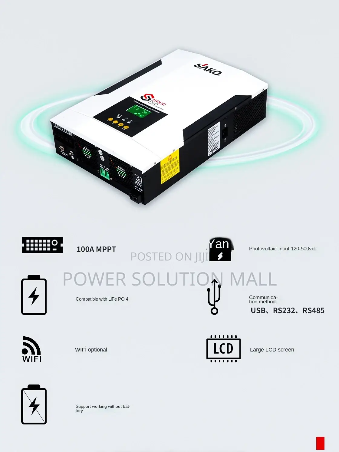 5kw Sako Hybrid MPPT Solar Inverter