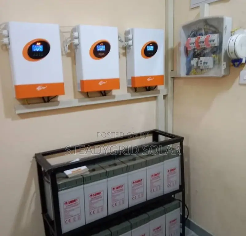 15kva Powerful Solar Inverter Installation With Dry Cell Bat