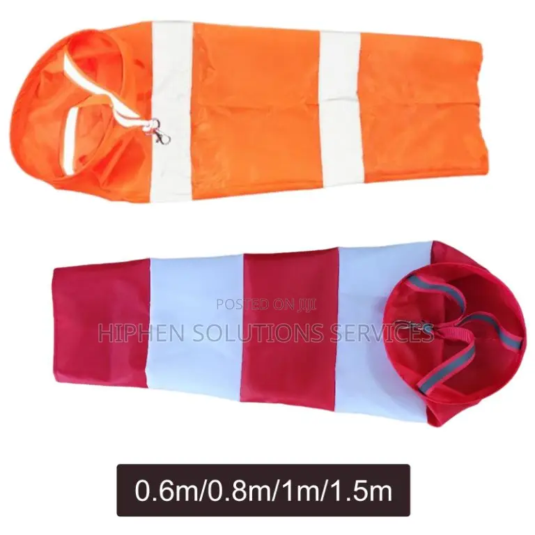 Heavy Duty Wind Direction Measuring Wind Socks With Reflecti
