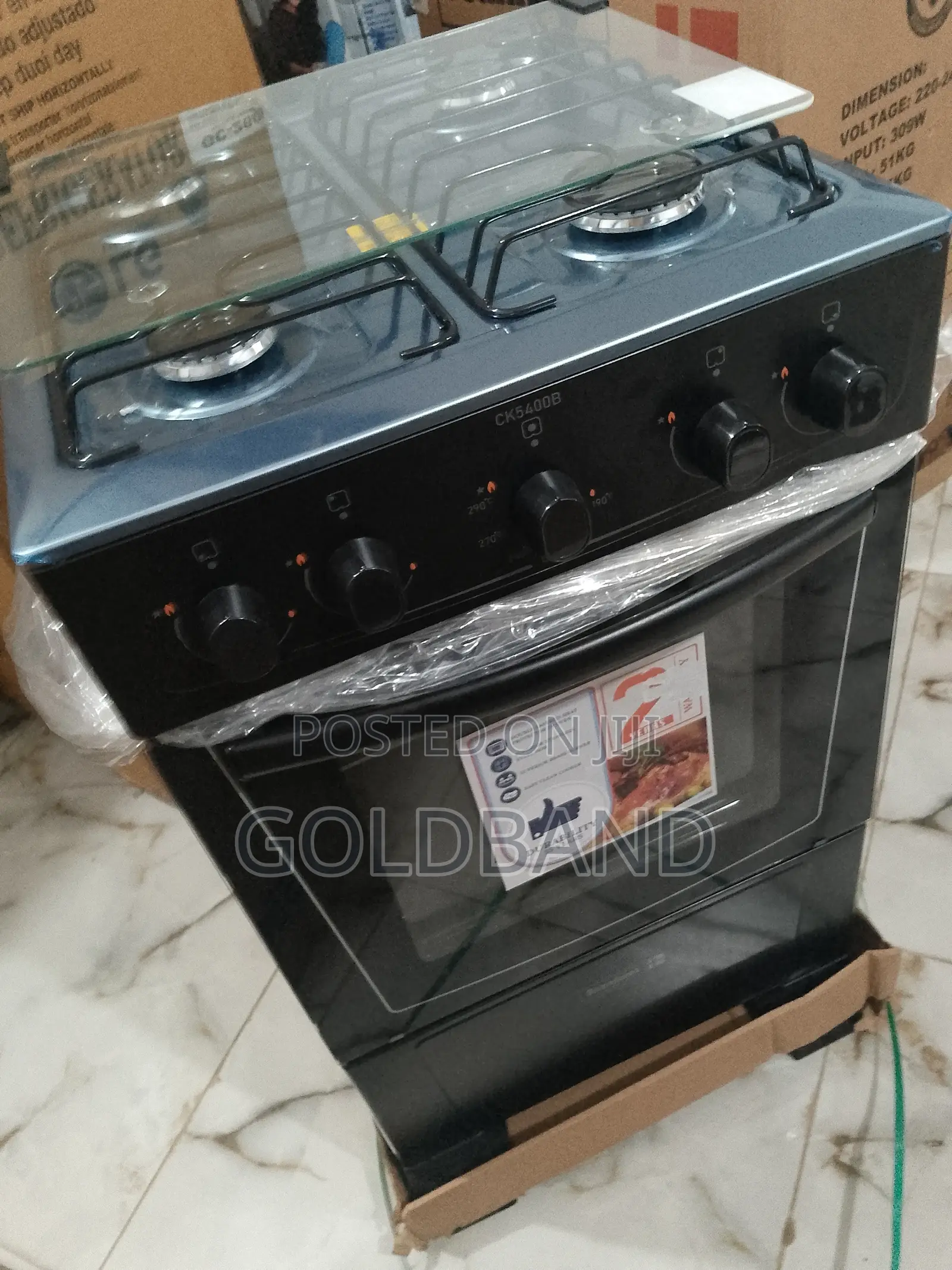 4 Burner Scanfrost Gas Cooker (Ck5400) With Oven