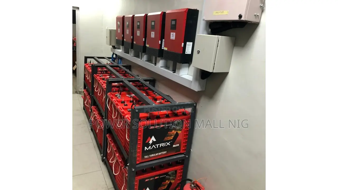 5units 5kwh Inverter With 24 Tubular Premium Batteries