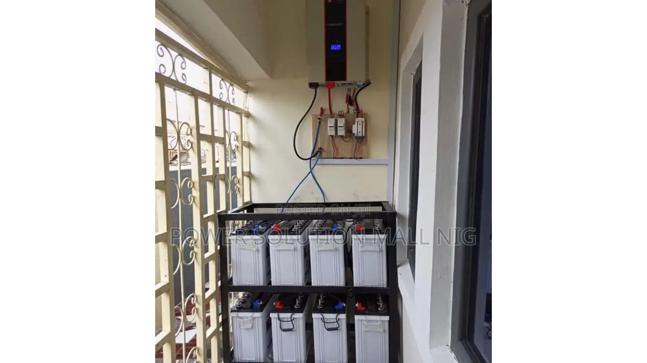 10kva/48v Inverter With 8 Batteries Solar Installation