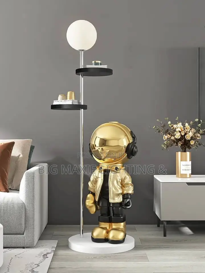 Home Decor Creative Luminous Astronaut Statue Floor Lamp
