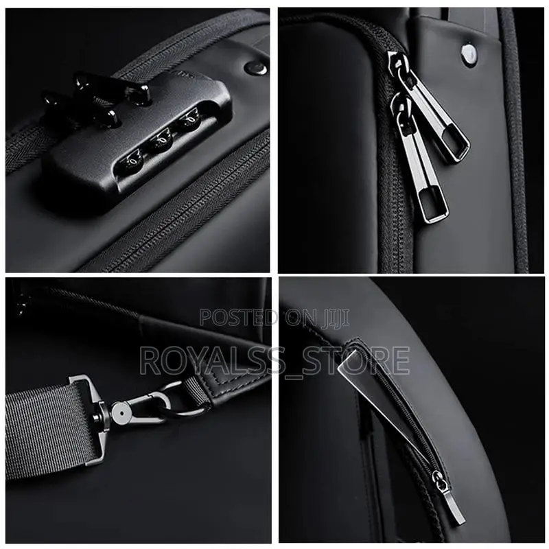 Anti-Theft Unisex USB Charging Chest Bag Pack