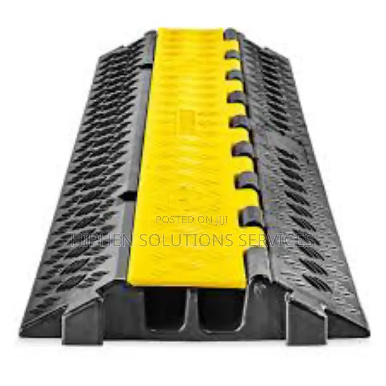 Heavy Duty 2 Channel Cable Protector Traffic Wire And Hose