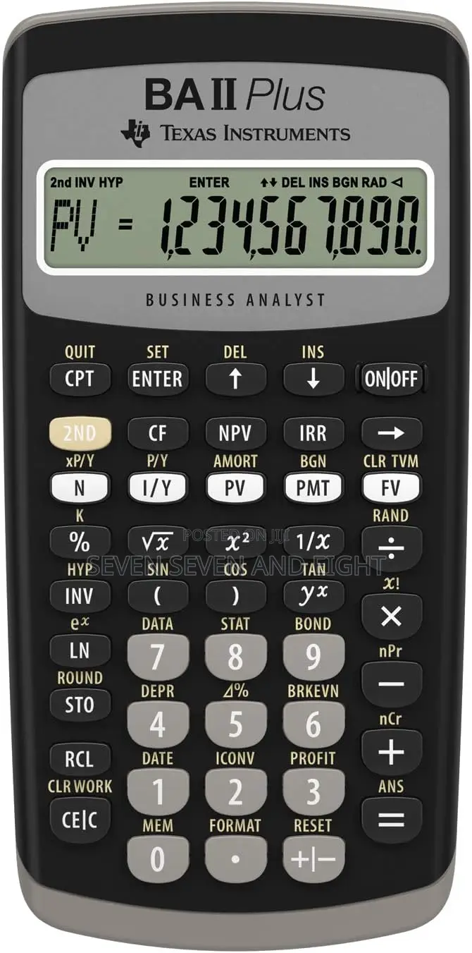 Lot of 4 Ti Ba Ii Plus Calculator - Delivery Nationwide