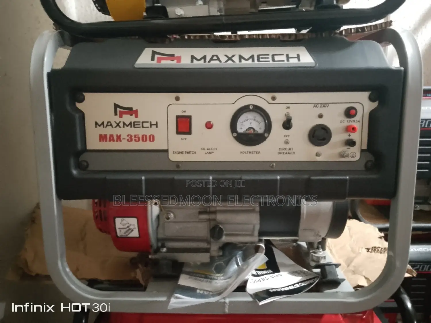 Maxmech Japan Standard Cooper Coil Generator 3kva 1 Year Gty