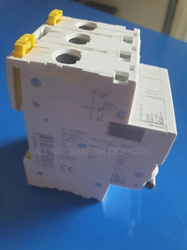 Schneider Electric 63a 3-Pole MCB Circuit Breaker | A9f183063