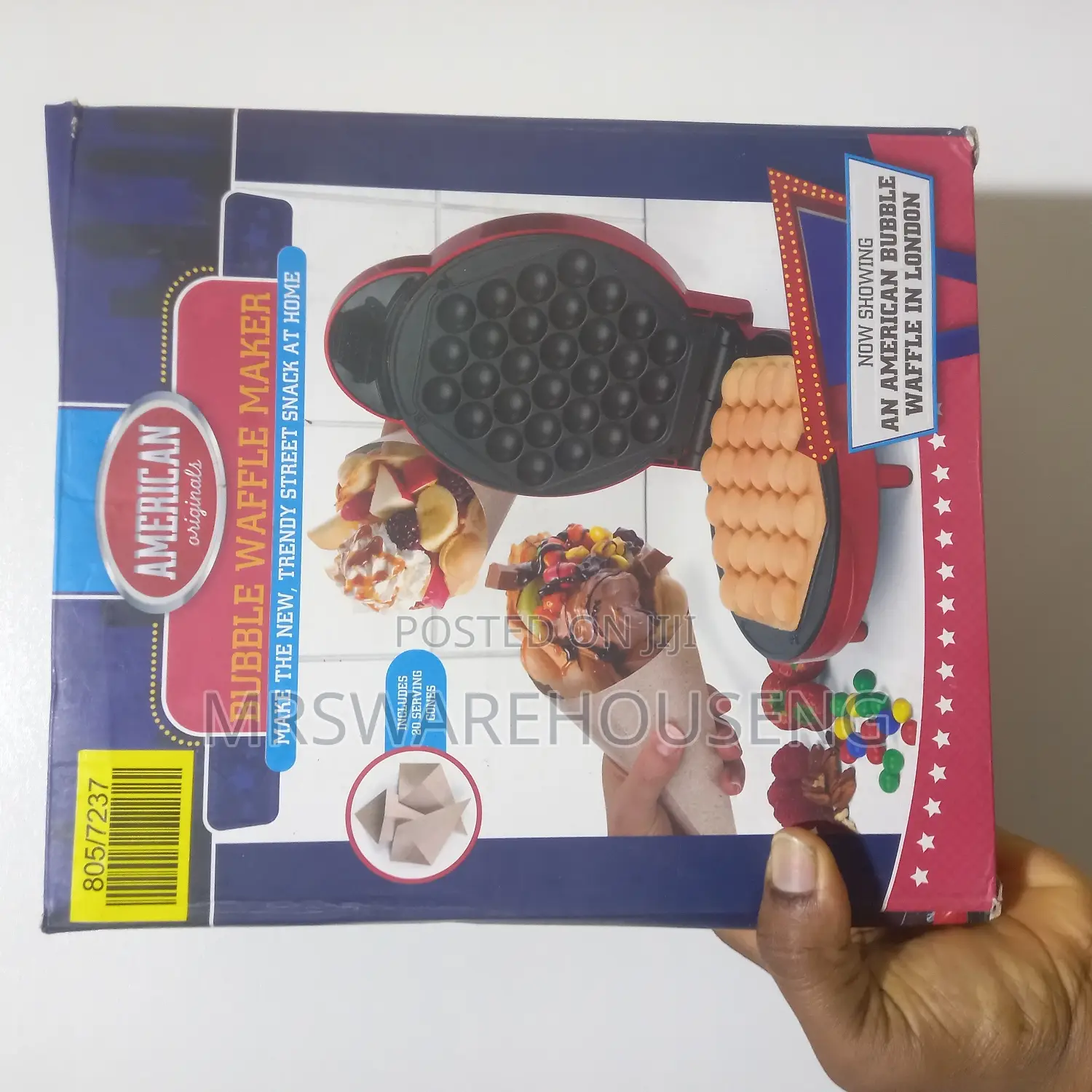 American Originals EK2551AOR Bubble Waffle Maker