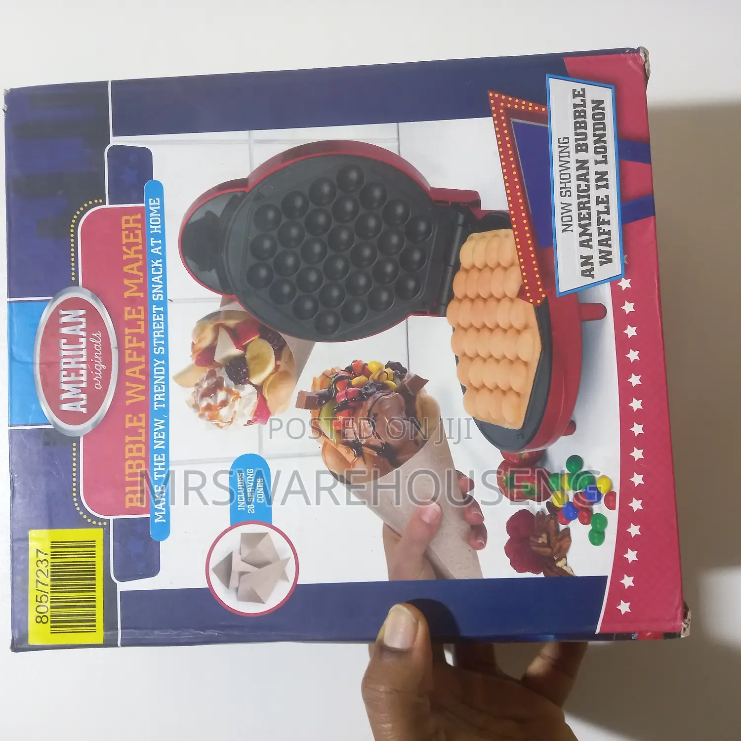 American Originals EK2551AOR Bubble Waffle Maker