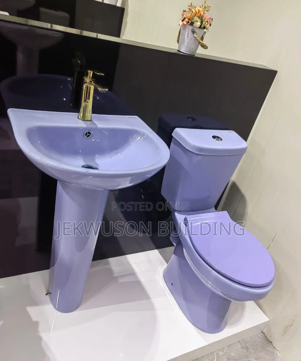 Wc Sky Blue With Wash Hand Basin