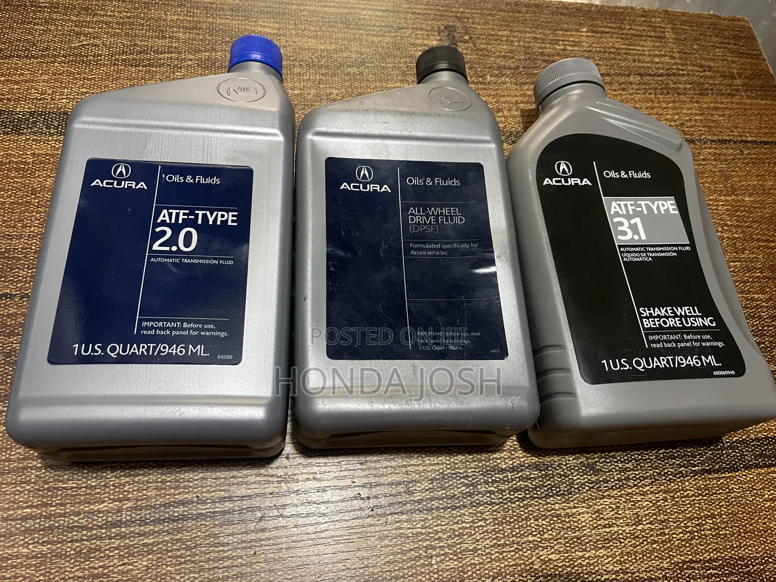 Gear Oil, Engine Oil, Oil Seal for Honda and Acura Vehicles