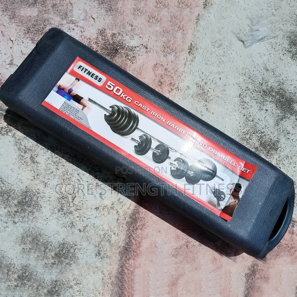 50kg Sets of Barbell and Dumbbells in Plastic Box Carrier