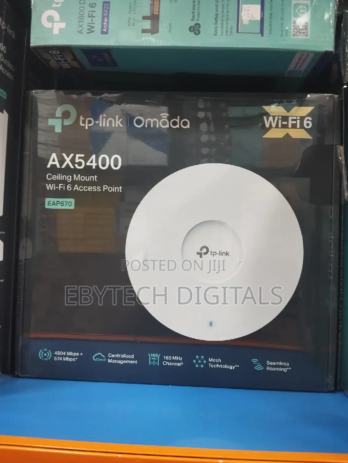 Tp-Link Omada Ax5400 Ceiling Mount Wifi 6 Access Point