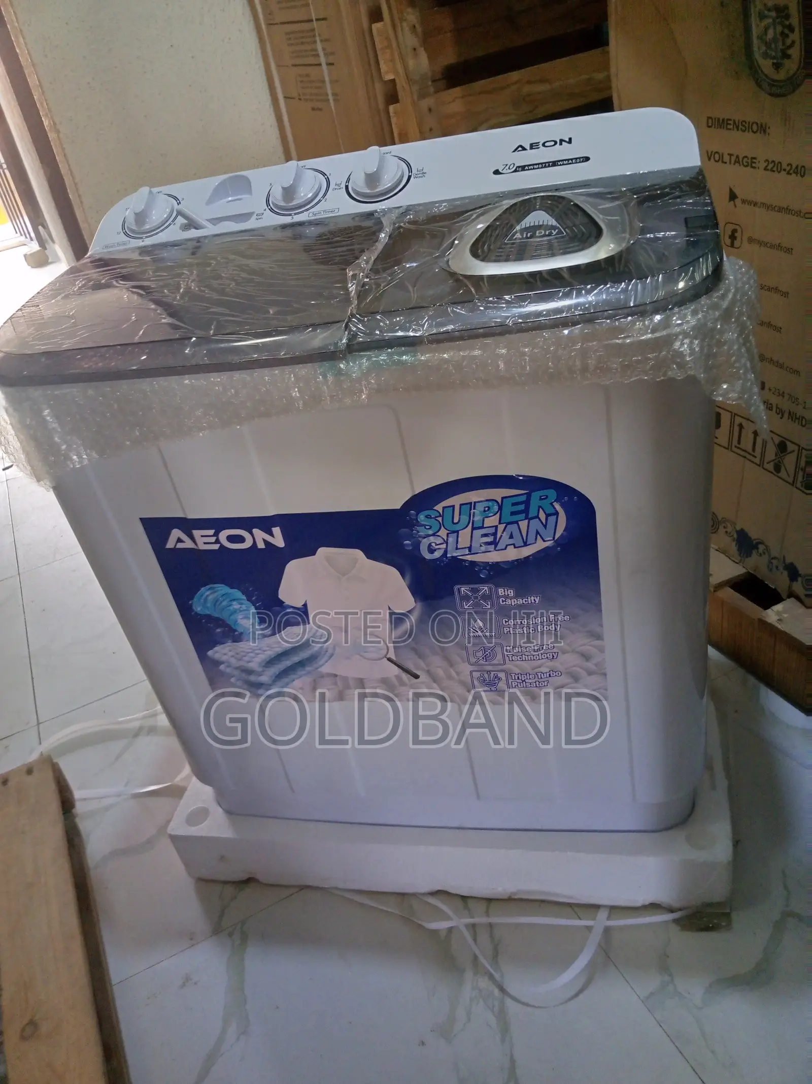 Brand New Aeon 7kg Twin Tub Washing Machine