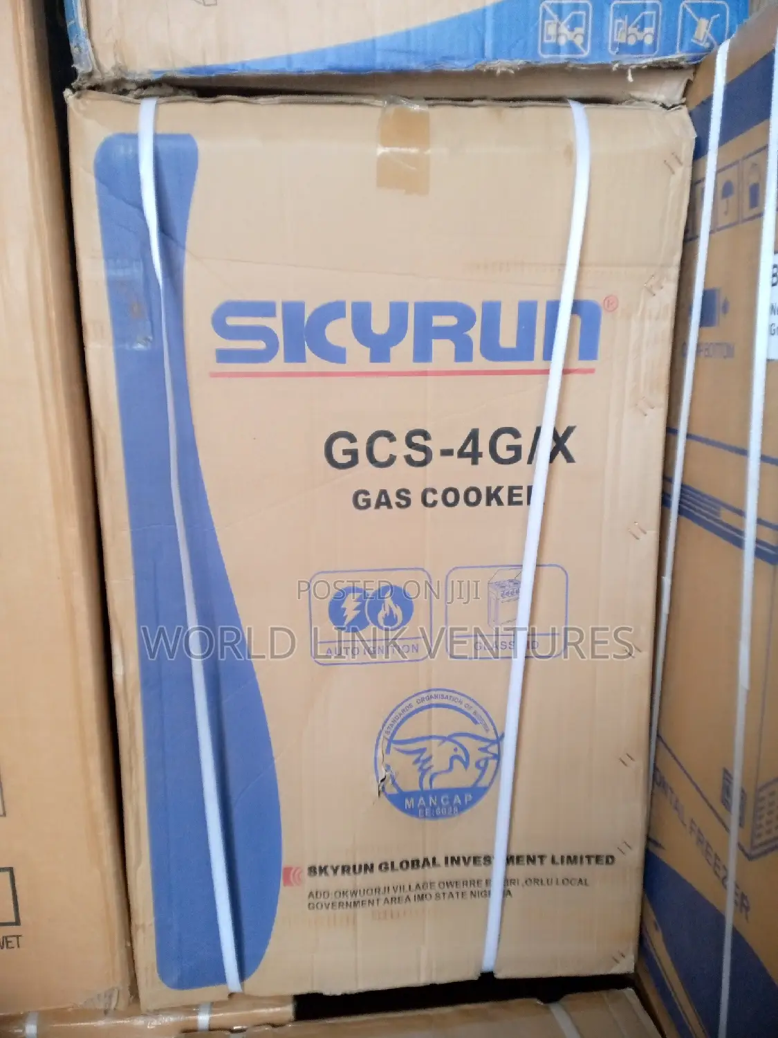 Skeyrun Gas Cooker 4 Gas Burner Stainless Body Aut IGNNESION