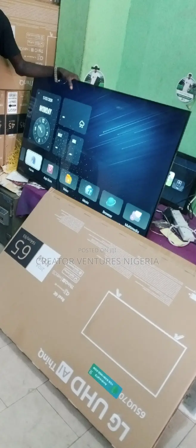 LG 65"Smart Android LED Tv, NETFLIX,PLAYSTORE,BLUETOOTH,2024