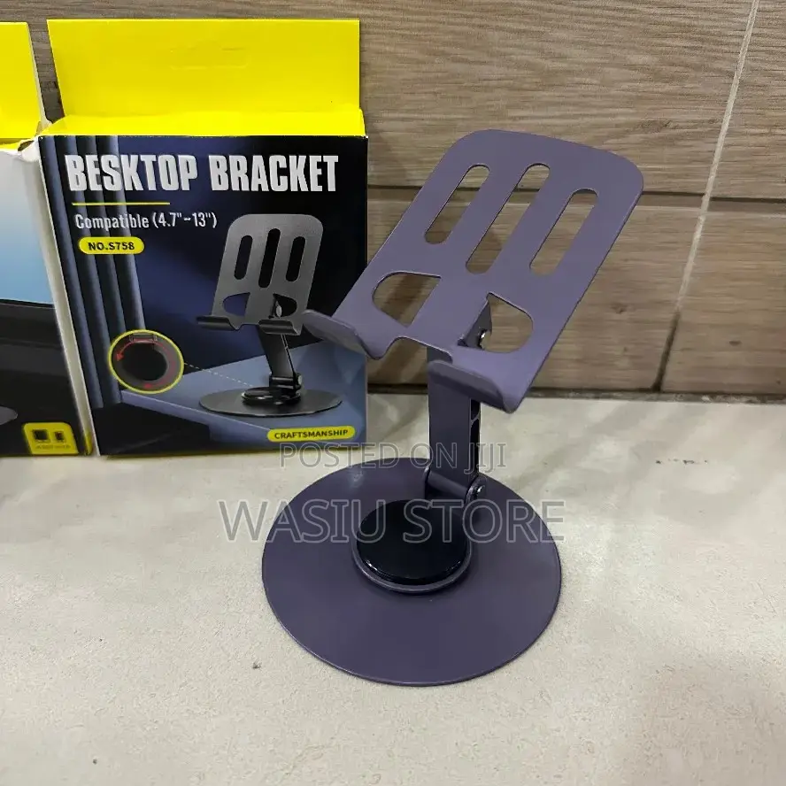 New Alloy 360-Degree Rotating Desktop Mobile Phone Stand