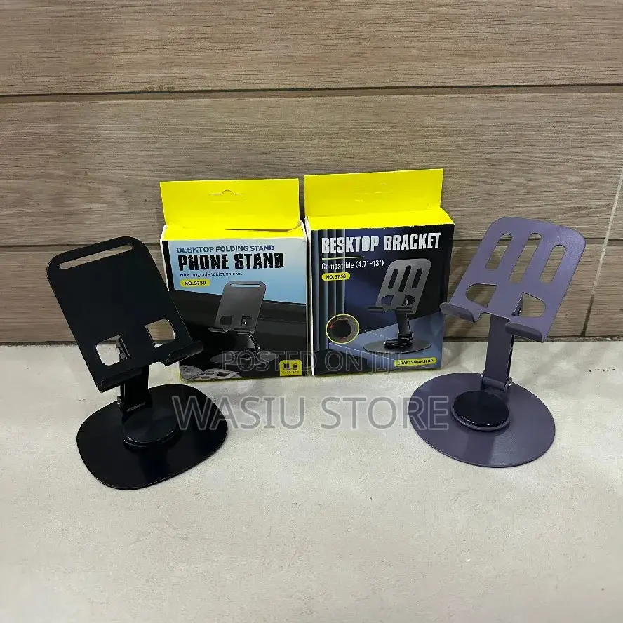 New Alloy 360-Degree Rotating Desktop Mobile Phone Stand