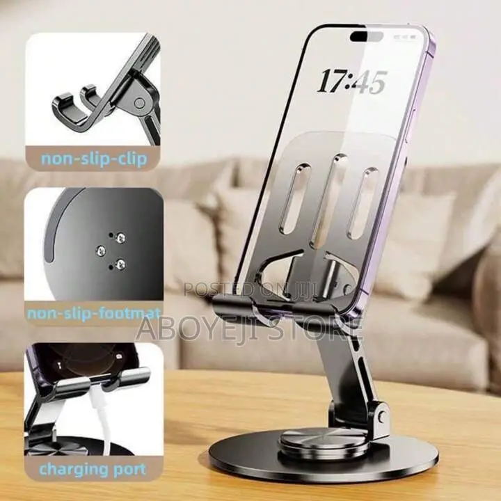 Aluminum Alloy Mobile Phone Holder Tablet Portable 360°