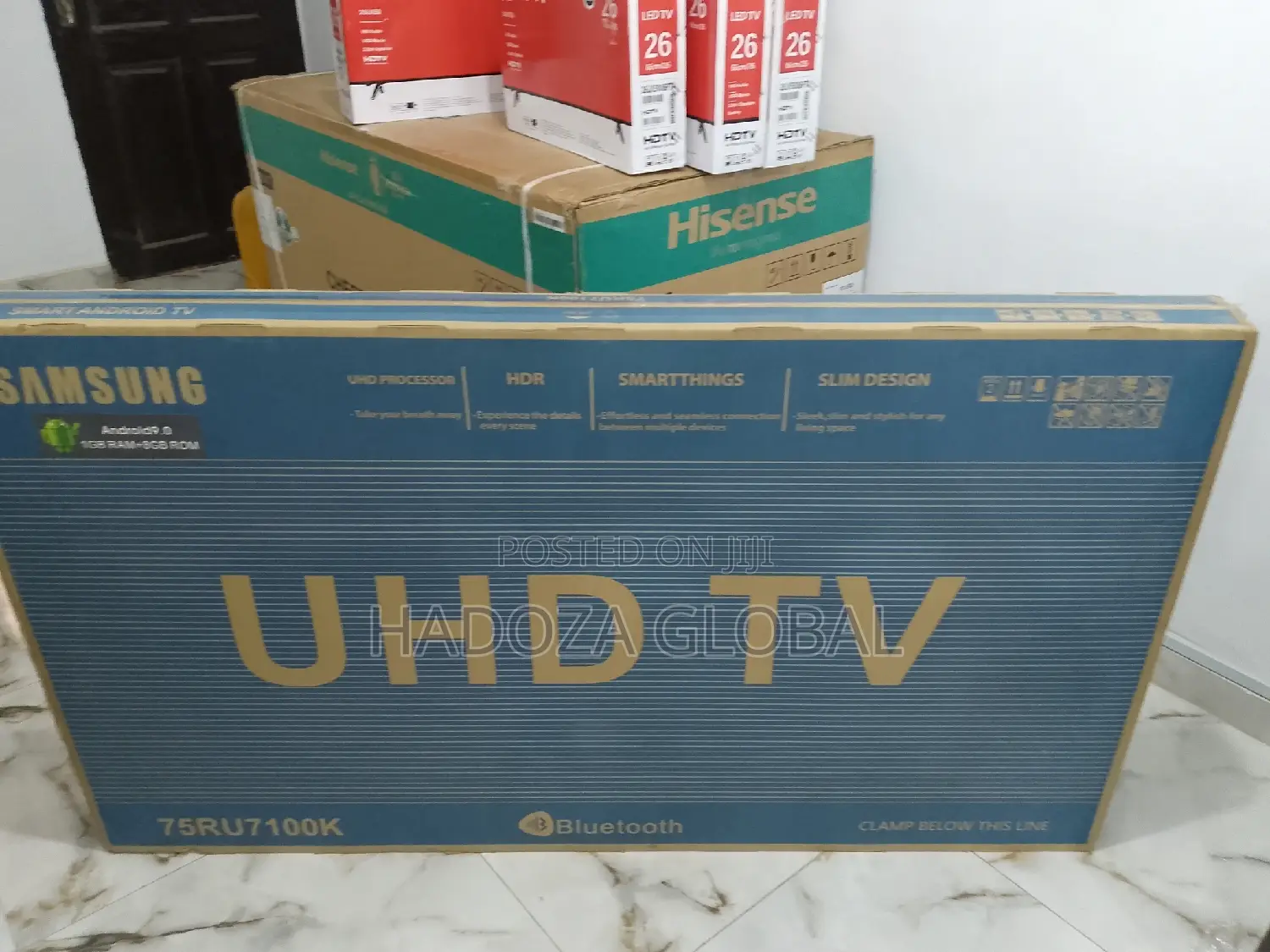 Samsung 75 Smart Tv With Free Bracket and Usb Ports