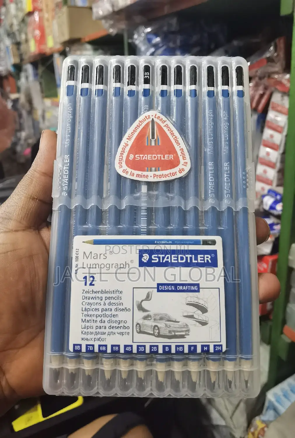 Staedtler Drawing Pencils ( 8b,7b,6b,5b,4b,3b,2b,B,HB,F,H,2H
