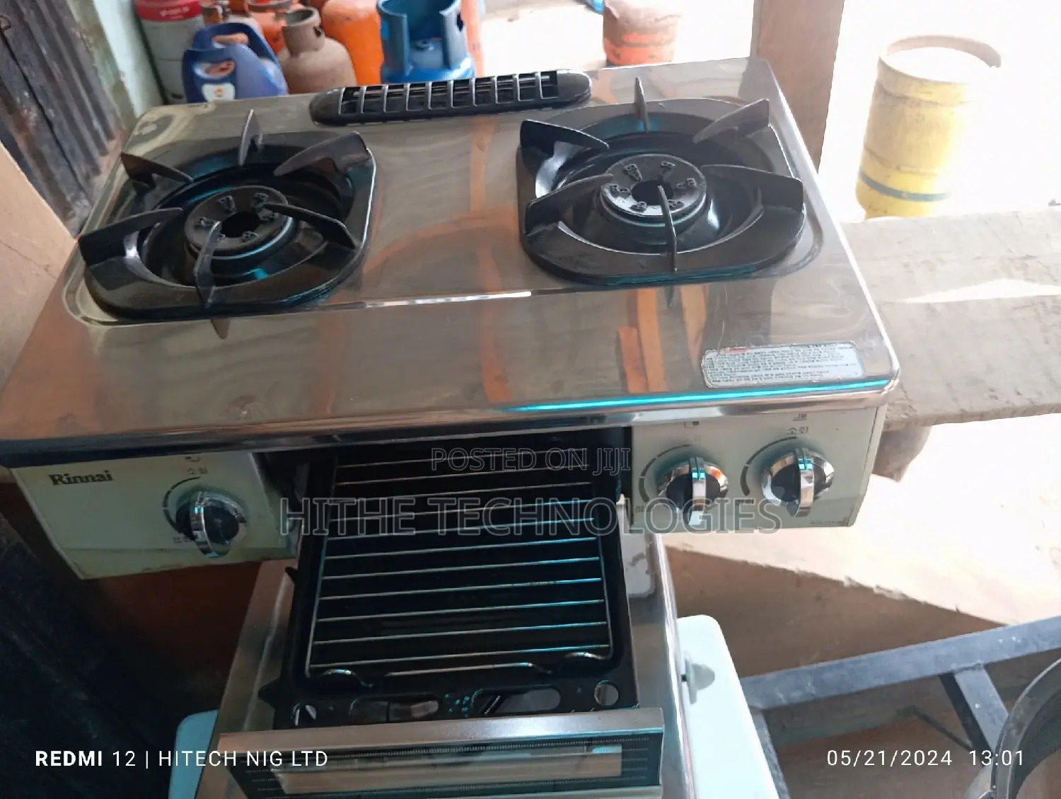 2 Burner Table Gas Cooker With Mini Grill Oven