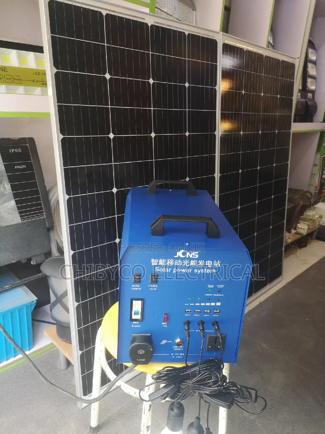 1800w Solar Generator With Lithium Battery+450watts Panel