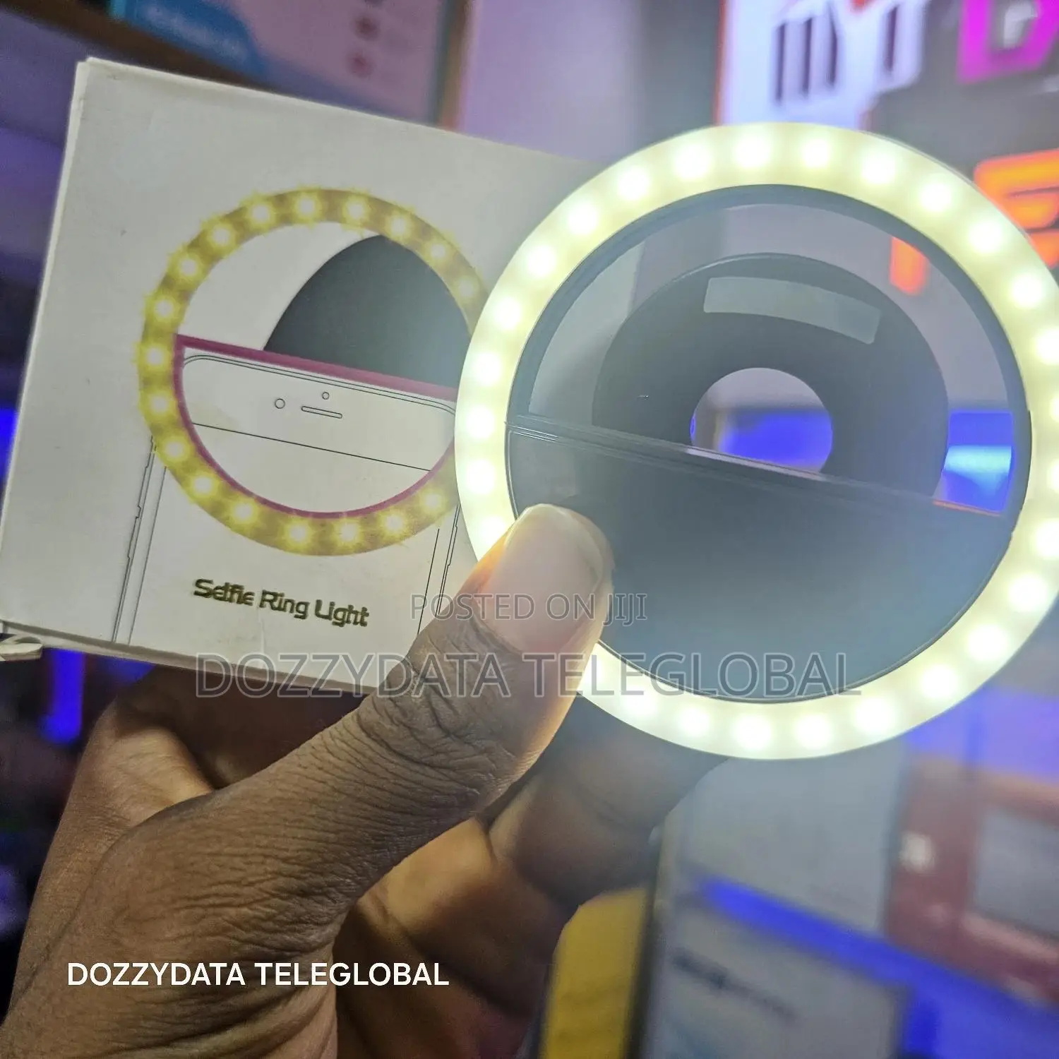 Phone Selfie Ring Light Rechargeable LED Light Makeup Vlog