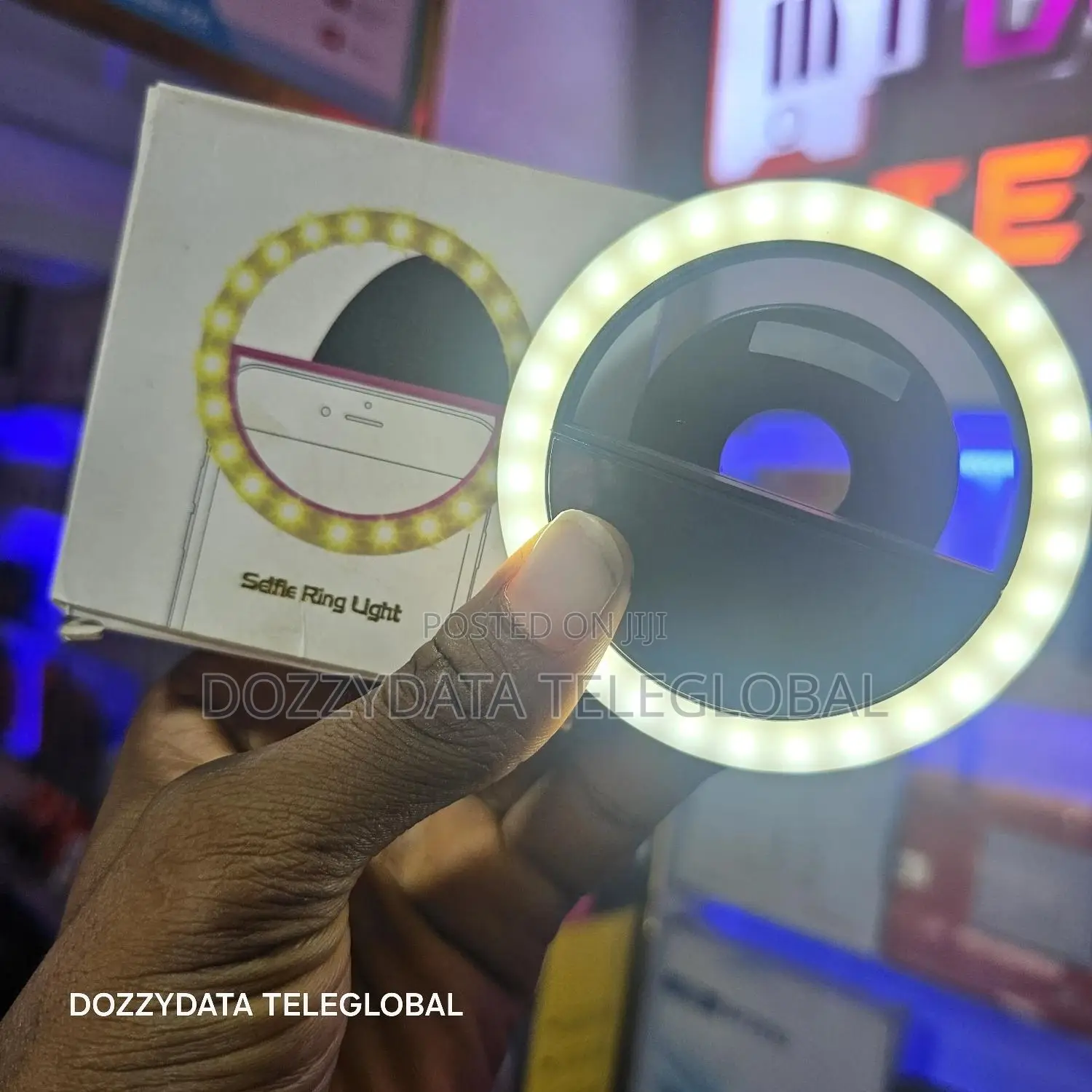 Phone Selfie Ring Light Rechargeable LED Light Makeup Vlog