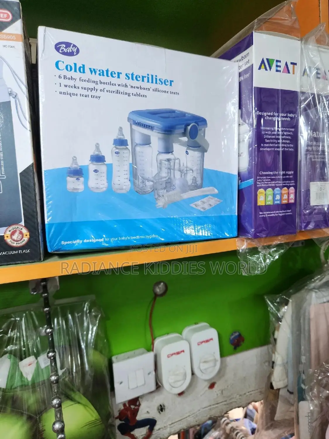Cold Water Sterilizing Unit With Feeding Bottles