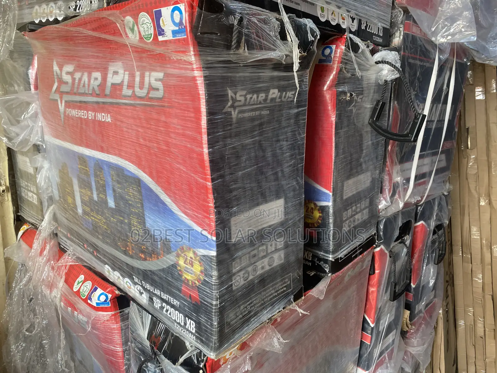 Star Plus Tall 220amps Tubular Battery