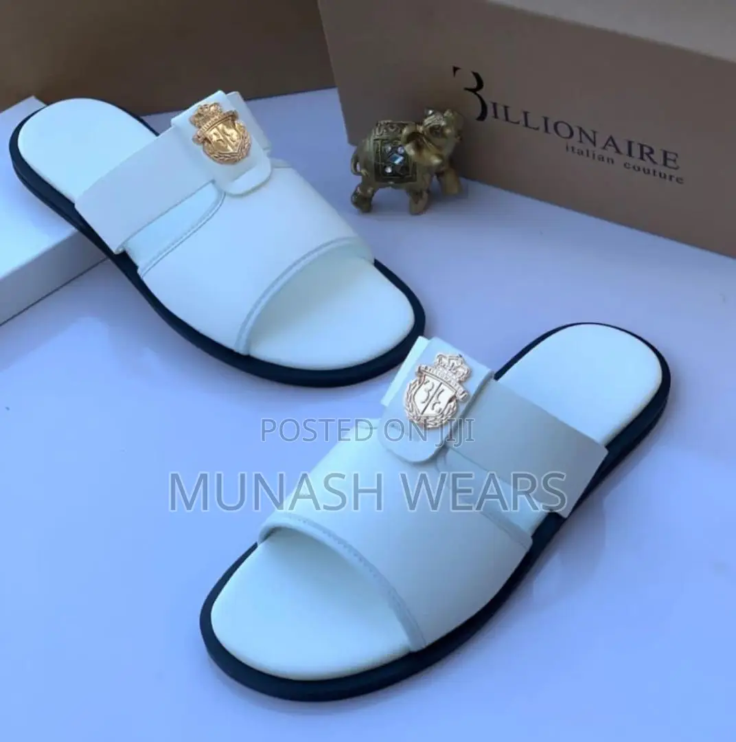 Men Quality Leather Slipers