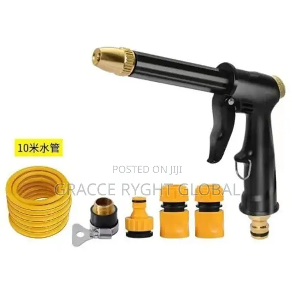 10m PVC Garden Hose With Spray Nozzlep