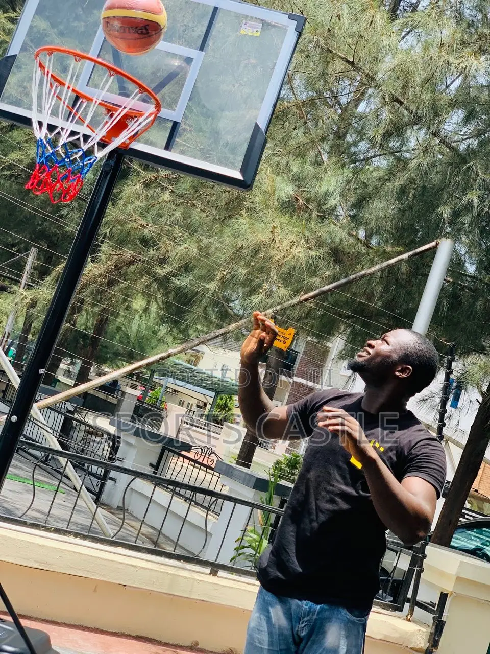 Upright Basketball Stand