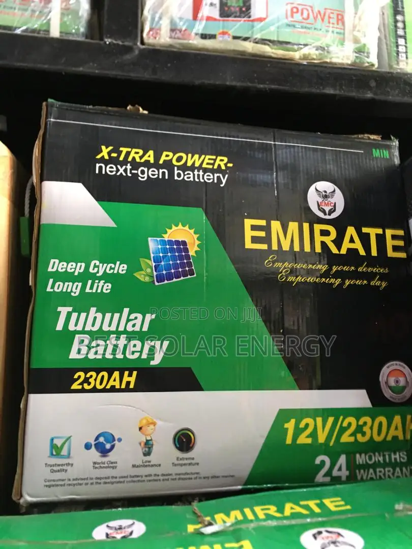 Emirates Tubular Battery 230a/12v